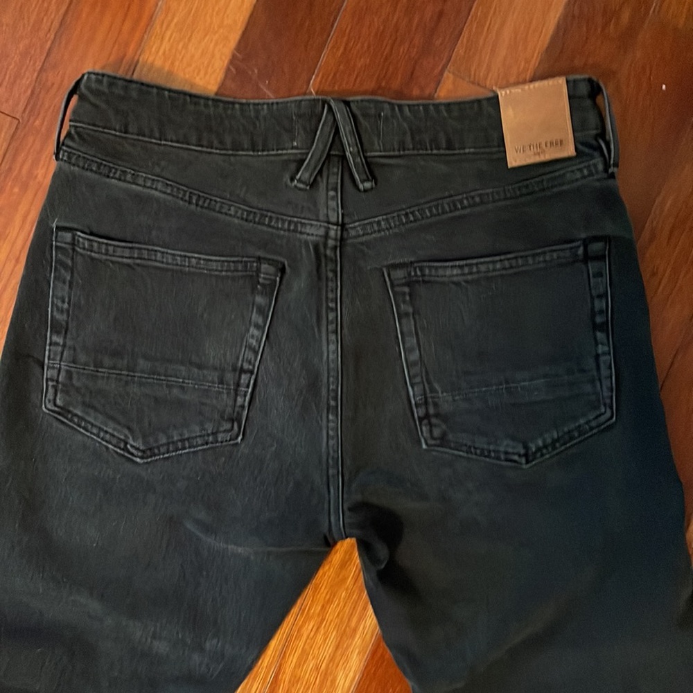 Free People Slim boyfriend Jeans, Black - Picture 3 of 5